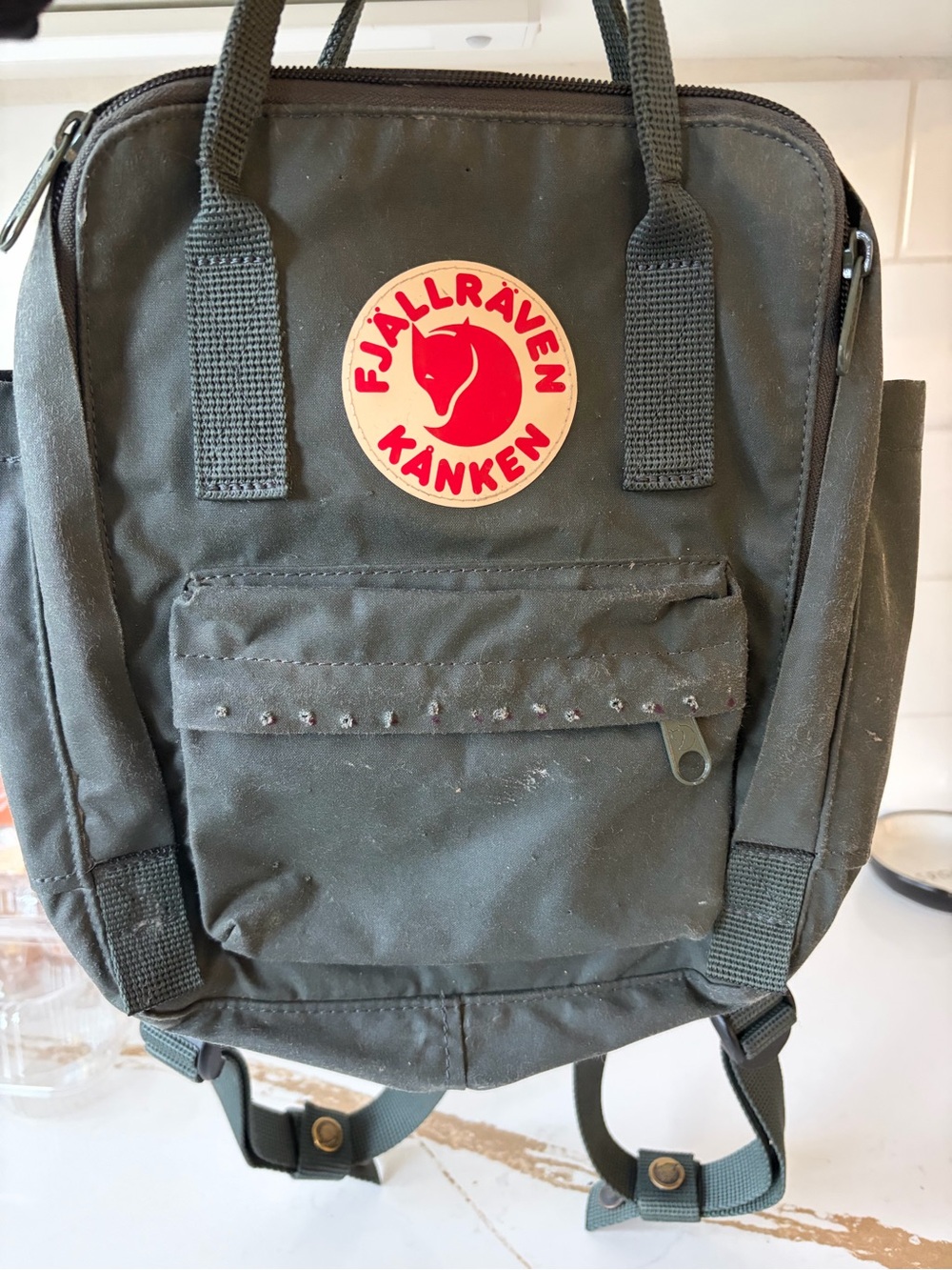 Fjallraven Kanken Mini Backpack in Olive
